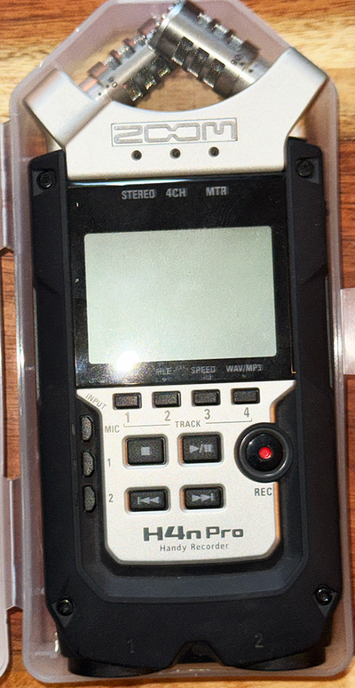 Zoom H4n Pro Handy Recorder – Portable 4-Track (XLR, Stereo Mics, View more