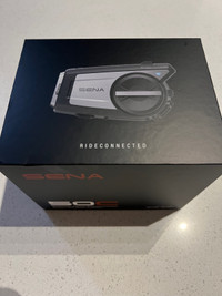 Sena 50C motorcycle communication device with 4k action camera