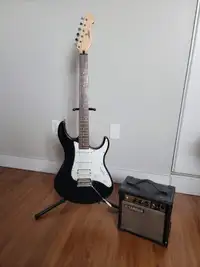 Yamaha EG 112 Electric Guitar + Stand + Amp + Case