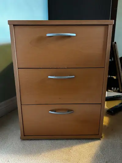 3-drawer wood cabinet, View more