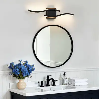 Dimmable LED Minimalist Matte Black Sconce, View more