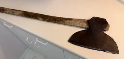 Warnock Galt vintage broad hewing axe , View more