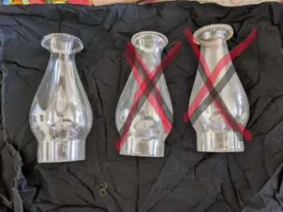 Vintage Glass Oil Lamp Chimney, View more