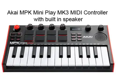 Akai MPK Mini Play MK3 MIDI Controller built in speaker MPC Beat, View more