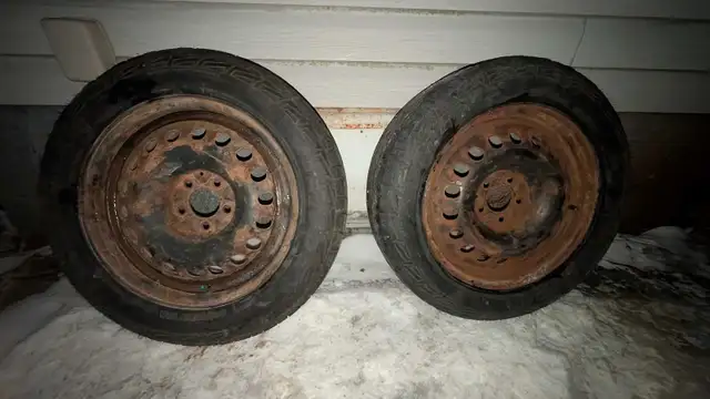 2 17" rims 5x114.3 with 2 AT tires $80OBO in Tires & Rims in Cape Breton - Image 4