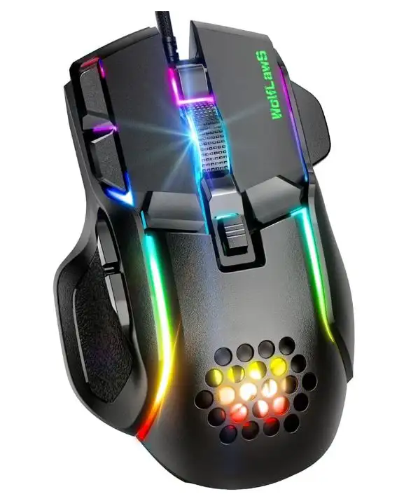 WolfLawS Wired Gaming Mouse, Computer PC Gaming Mice USB Mouse in Mice, Keyboards & Webcams in Markham / York Region - Image 2