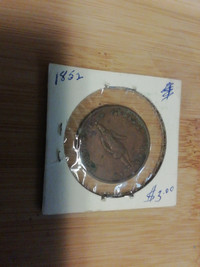 1852 half penny token