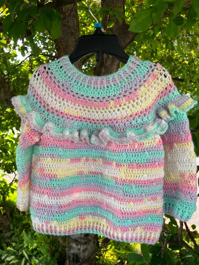 Crochet sweater for toddler, View more