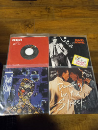 Vinyl Records Classic Rock 45 RPM Bowie,Jovi,Kiss,Bruce,AC/DC