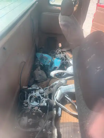 Runs with gas down carb. Driveline solid. 400obo