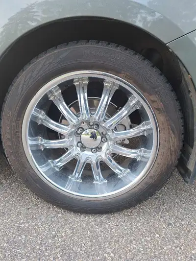 4 Tire and 4 Rim Tire 245 /45 / 20 Rim 20 x 8.5 x 114.3mm And 120mm ET-35 mm Tire brand Michelin cro...