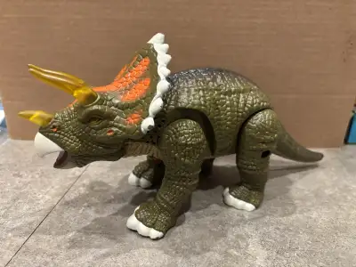 Battery operated Triceratops dinosaur - Batteries required, View more