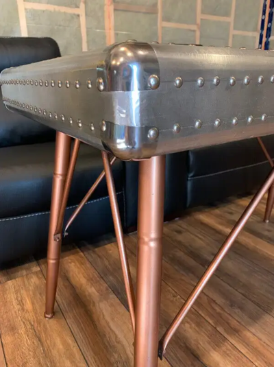 Modern Industrial Metal Rivet Console/Home Office Table, View more