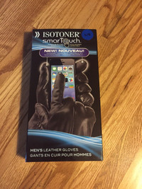 Isotoner Smart Touch Leather Gloves