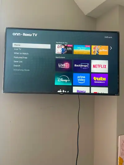 40” Onn Smart tv with remote, View more
