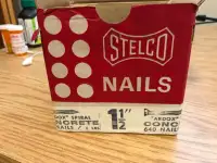 Stelco Concrete and Wood Nails - various sizes