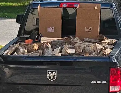 Dry firewood available cut at 12inch or smaller. or 13-17 inches long your choice. Text or call 705...