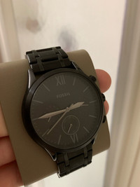 All black fossil watch