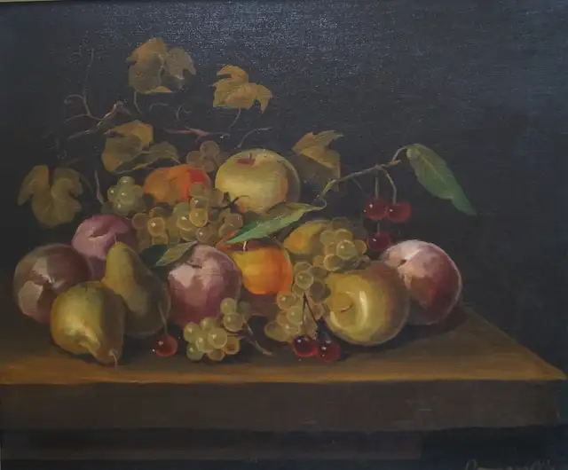 VINTAGE WOOD FRAME  - FRUIT PRINT in Arts & Collectibles in Mississauga / Peel Region - Image 5