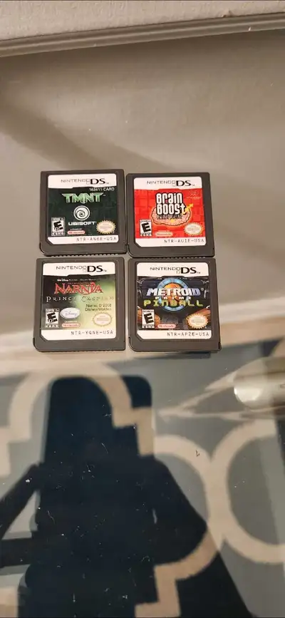 Selling some old stuff I don't need anymore. All in great condition. Metroid Prime Pinball TMNT Narn...