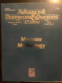 AD&D Monster Mythology 2128 Supplement