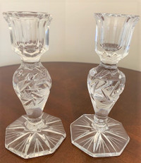 CRYSTAL CANDLE HOLDERS
