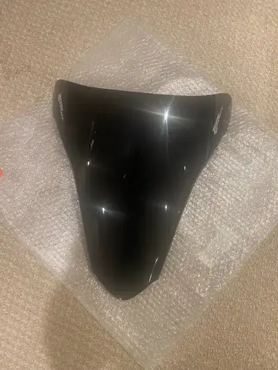 Zero Gravity Double Bubble Dark Smoke Windscreen for 2002 - 2010 Honda VFR 800. It is not perfect bu...