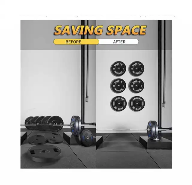 2 New BRTGYM Wall Mounted Weight Plate Holders, Fit 2” Plates in Other in City of Toronto - Image 7