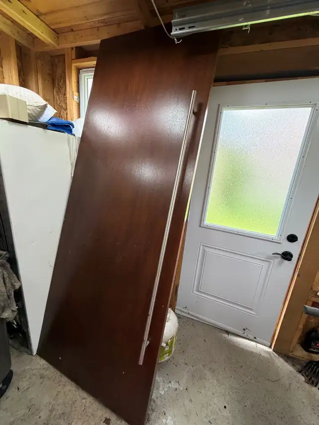 Solid Wood Interior Door with Stainless Steel Handle in Windows, Doors & Trim in Laval / North Shore - Image 2