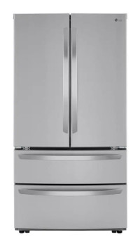 LG 36" French Door Refrigerator with Double Freezer Drawers