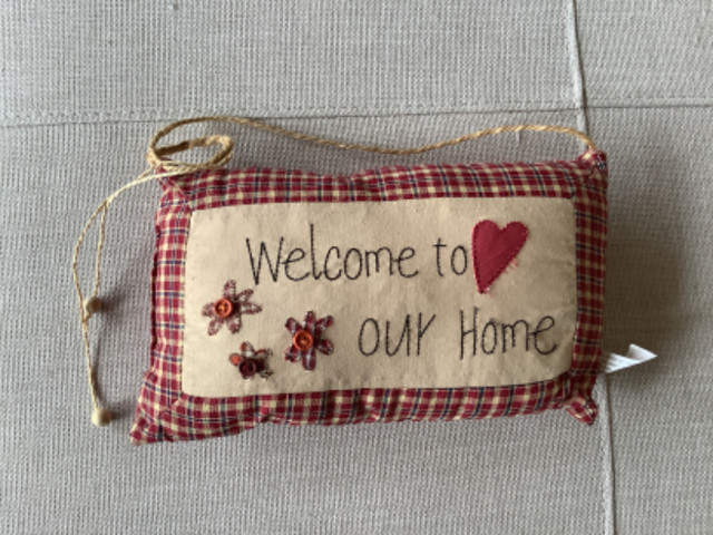 Welcome to our home pillow in Home Décor & Accents in Vernon