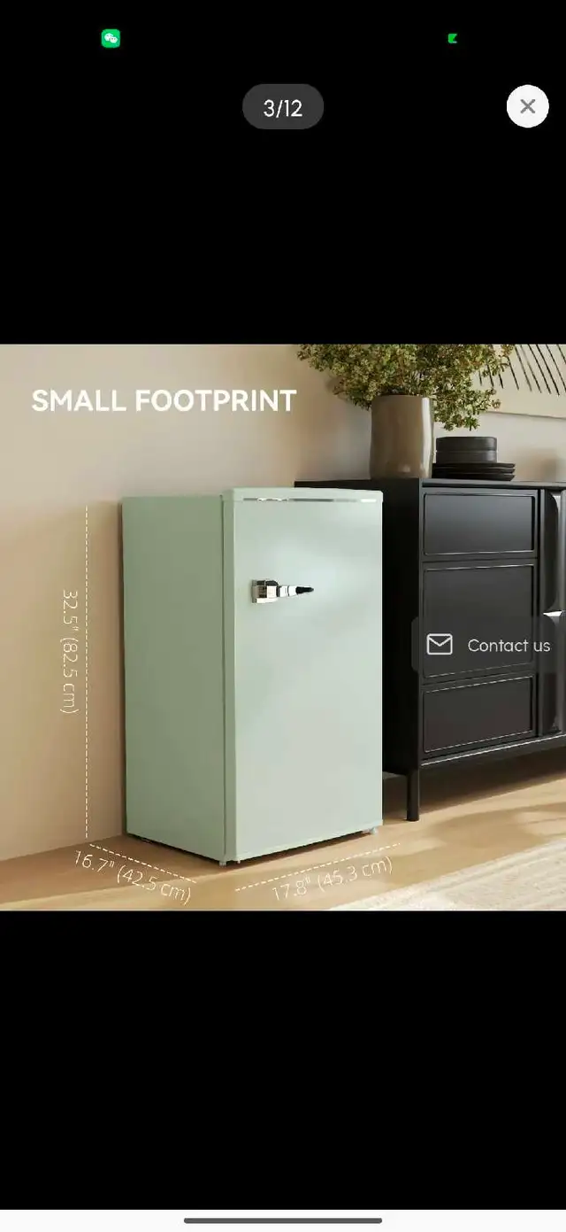 Retro Style Mini Fridge 3.1 Cu. Ft. in Refrigerators in Markham / York Region - Image 4