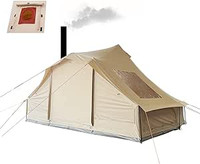4 season 6 - 8 person yurt tent with stove hole