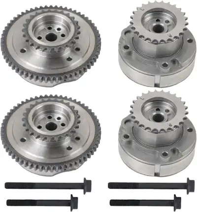 Camshaft Timing VVT Sprocket 4Pcs Fits for Ford Edge Expedition Explorer F-150 Flex Taurus, Lincoln...
