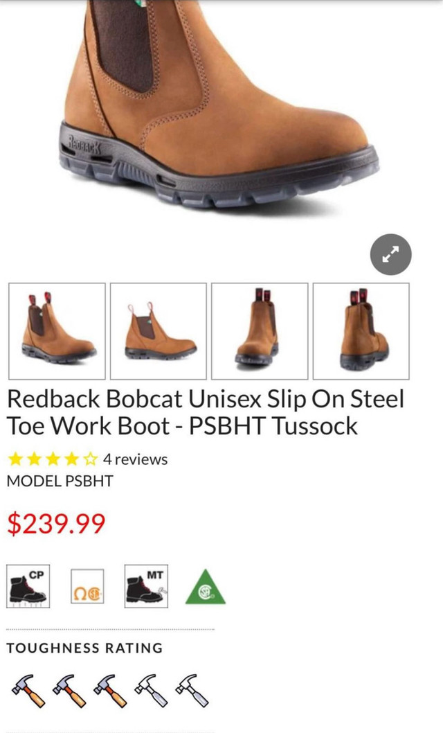 Redback work boots.  in Men's Shoes in Norfolk County - Image 4