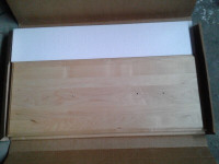 3 Solid Maple Drawers fronts for 30" Pot Drawer Base Cabinet