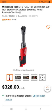 Milwaukee Tool M12 FUEL 12V Lithium-Ion 3/8-inch Brushless 