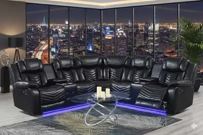 Reclining Sectional Sofa for Living Room – Free Delivery, View more