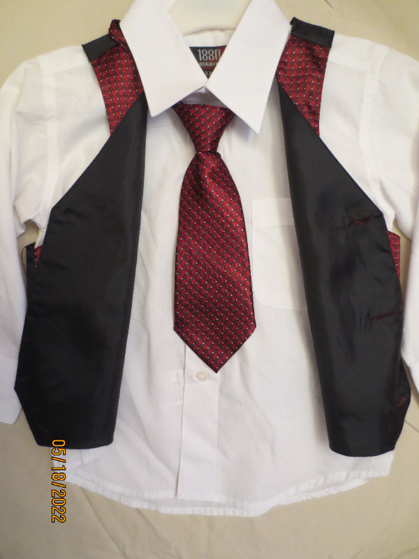NEW Boys Size 3X Shirt, Vest & Tie Formal Wear in Clothing - 3T in Oshawa / Durham Region - Image 4
