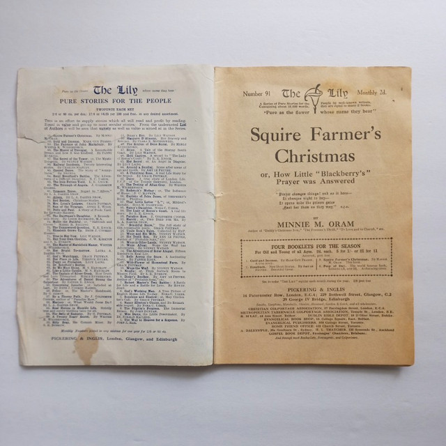 Squire Farmer's Christmas by Minnie M. Oram Magazine in Magazines in Owen Sound - Image 2