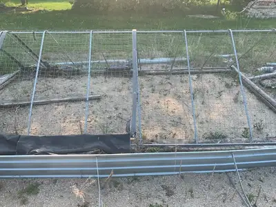 approx. 8' x 13' chicken tractor door needs to be repaired. can be moved around