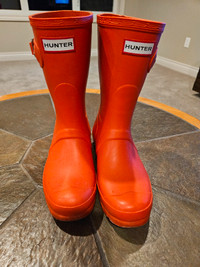 HUNTER Original Short Boots, orange color