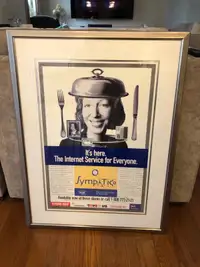 Vintage Bell Sympatico Launch Advertising Framed Poster