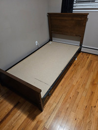 Twin bed frame with Head/Foot Board