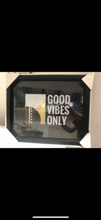 Good vibes only frame