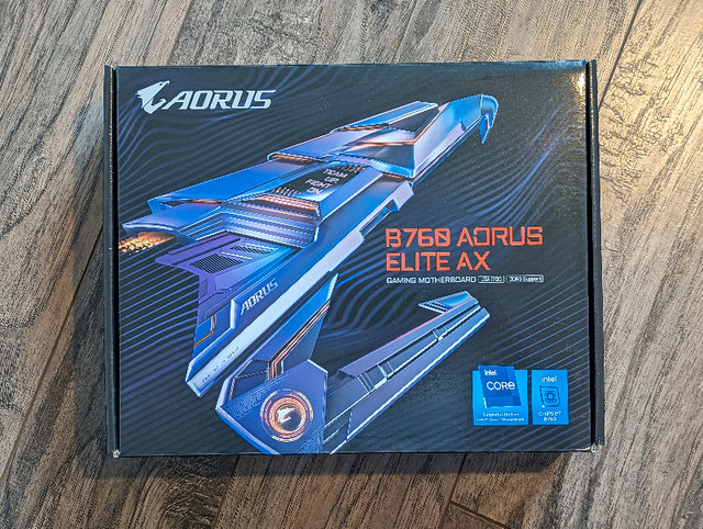 GIGABYTE B760 AORUS ELITE AX Motherboard in System Components in Thunder Bay