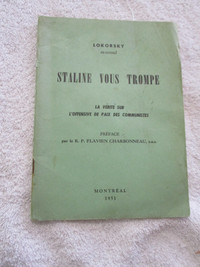 Livre 1951 Staline vous trompe (Lokorsky)