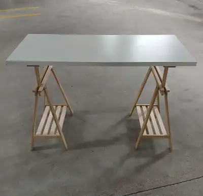 IKEA Lagkapten Mittback Desk Table Wood Furniture White Birch, View more