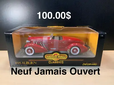 Antique Diecast , voitures Antique Auburn 1935 rouge , Duensenburg SSI 1935 , 1937 Cord 812 Converti...