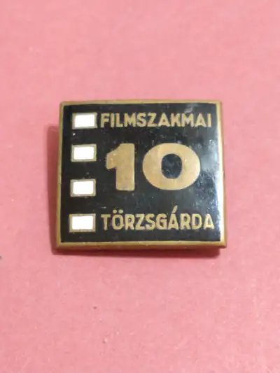 Interesting Hungarian film industry lapel pin, View more